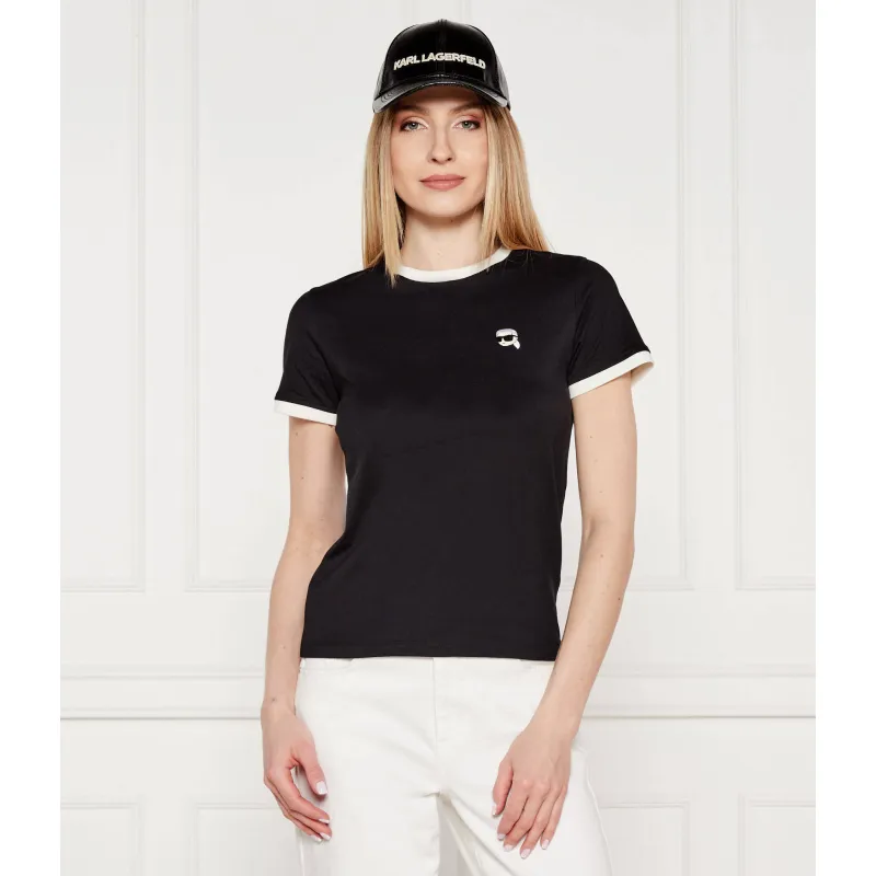 Karl Lagerfeld T-shirt ikon patch | Slim Fit