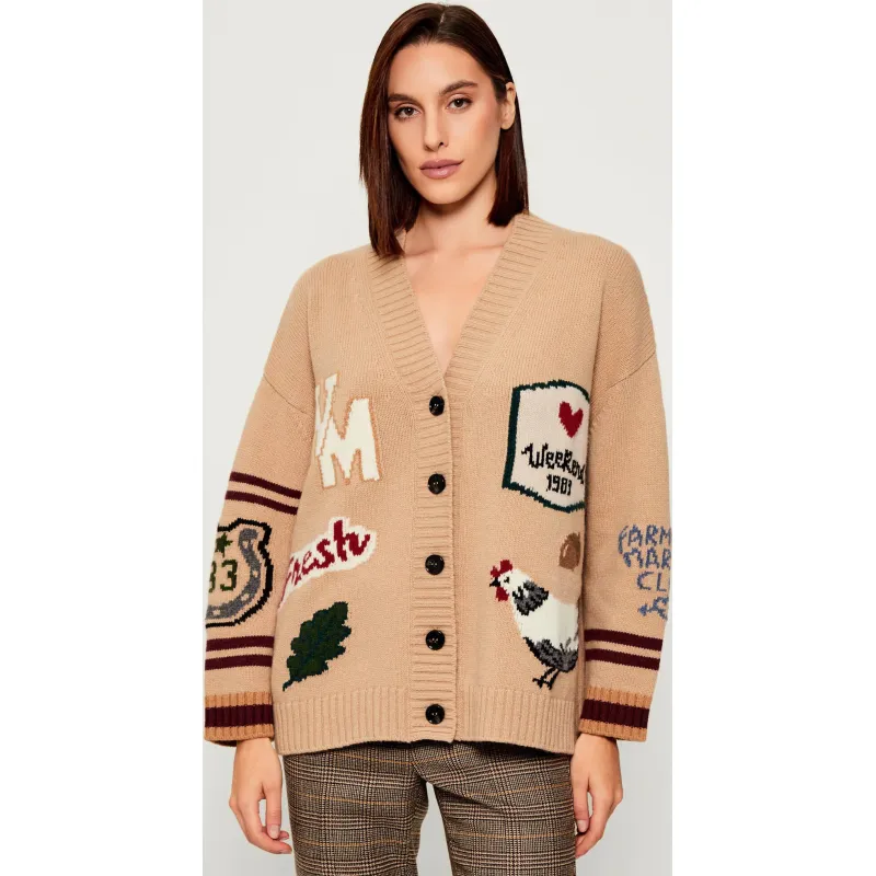 Weekend MaxMara Wełniany kardigan BELGIO | Oversize fit