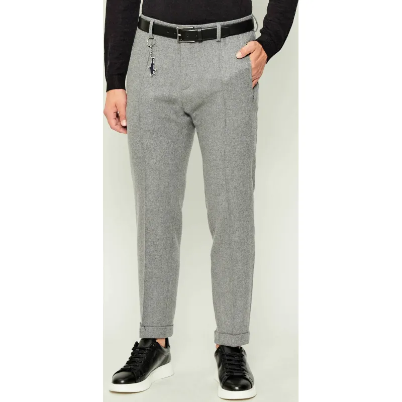 Paul&Shark Wełniane spodnie chino | Regular Fit | z dodatkiem kaszmiru