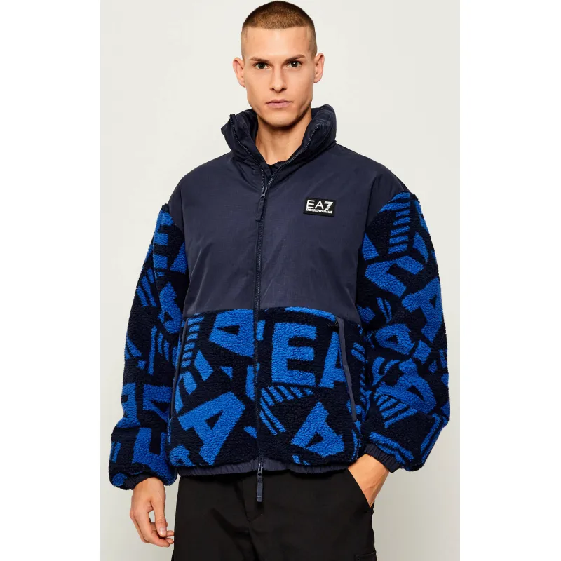 EA7 Polarowa kurtka Oversize fit