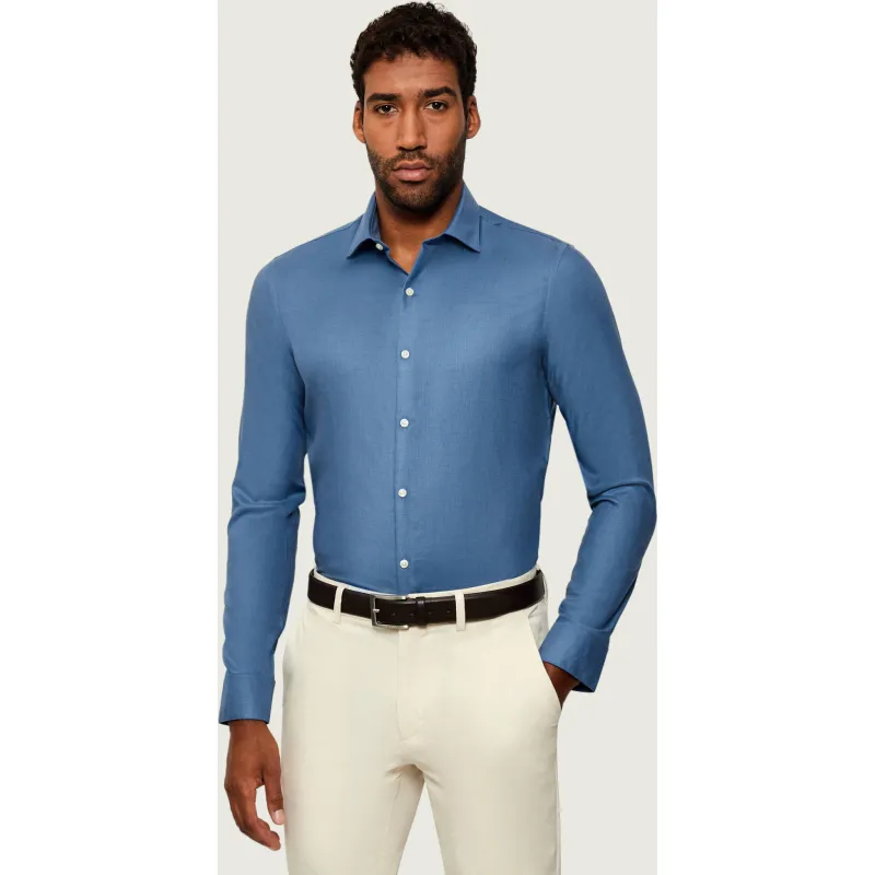 Calvin Klein Koszula | Slim Fit | z dodatkiem wełny