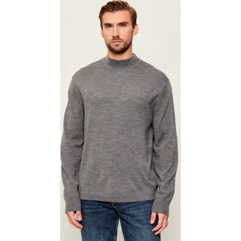 Calvin Klein Wełniany półgolf | Regular Fit