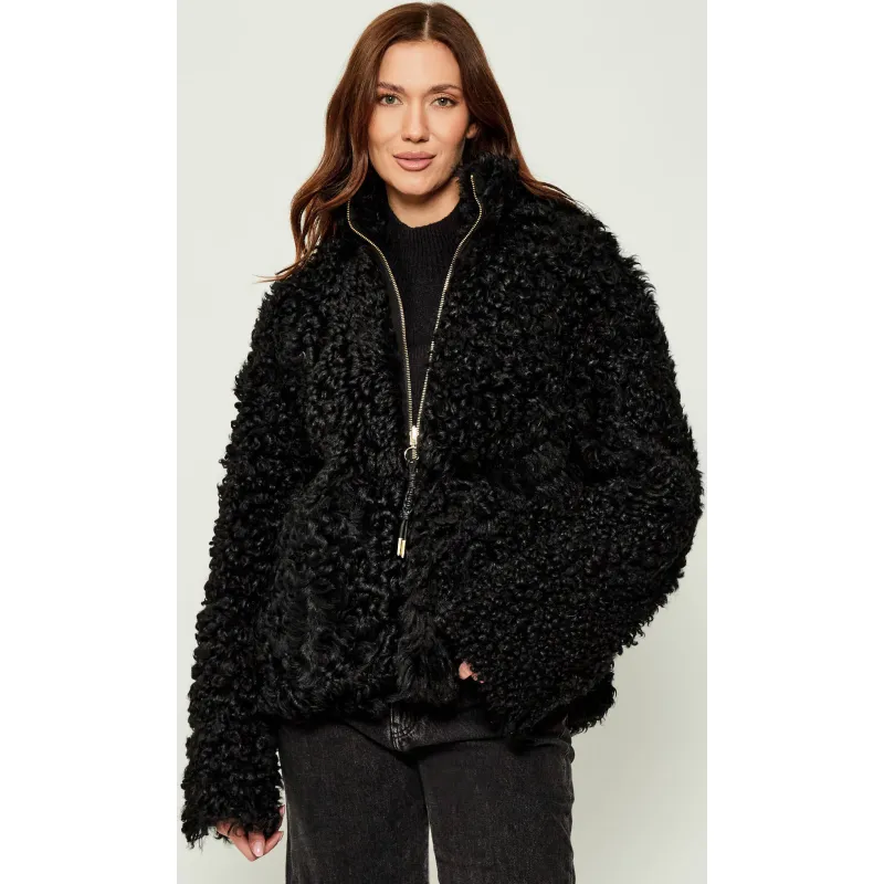 INUIKII Skórzany dwustronny kożuch | Regular Fit | shearling