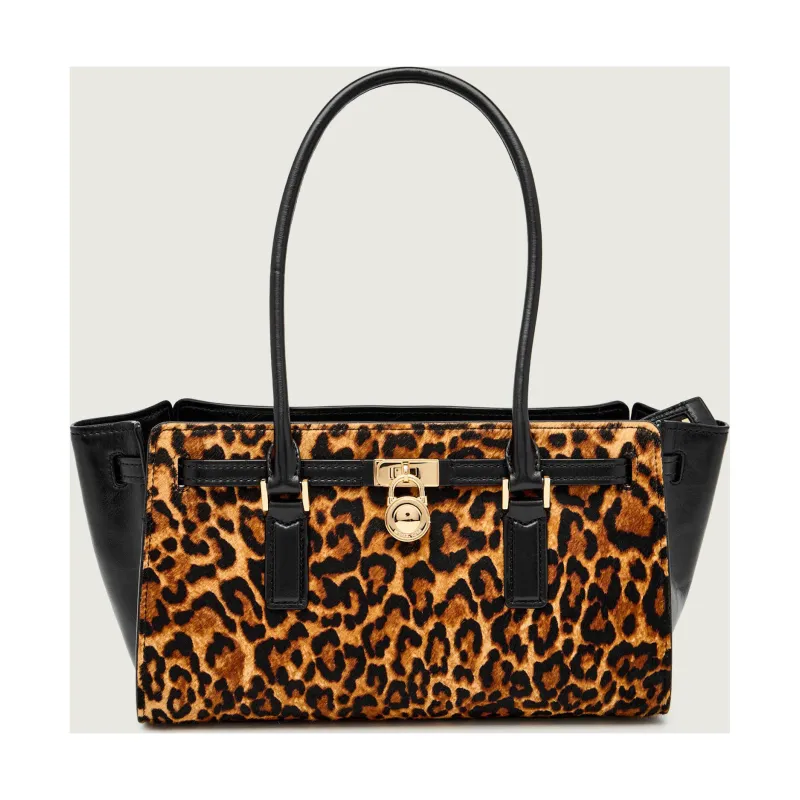 Michael Kors Skórzana torebka na ramię Hamilton Moderne
