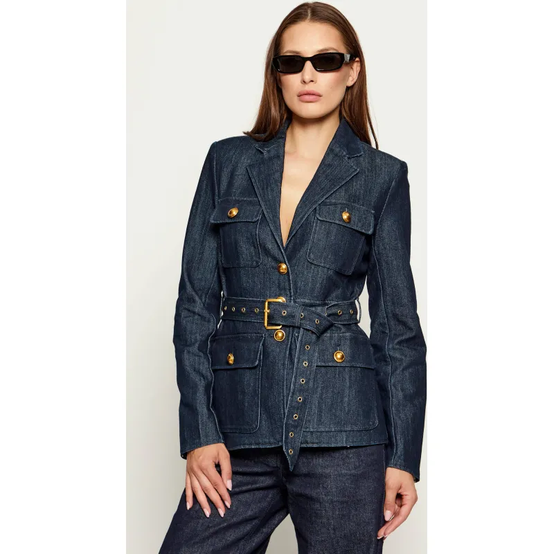 Michael Kors Jeansowy żakiet | Slim Fit