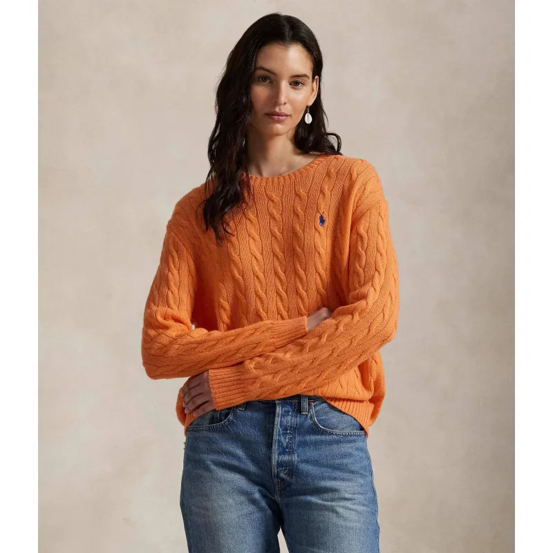 POLO RALPH LAUREN Wełniany sweter | Loose fit | z dodatkiem kaszmiru