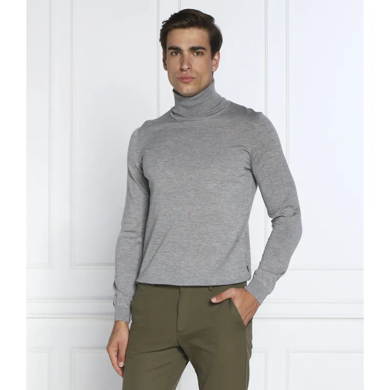 BOSS BLACK Wełniany golf Musso-P | Slim Fit