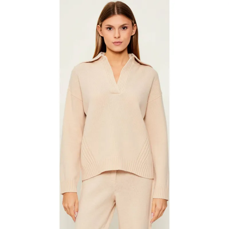Marella SPORT Wełniany sweter DOTTO | Relaxed fit