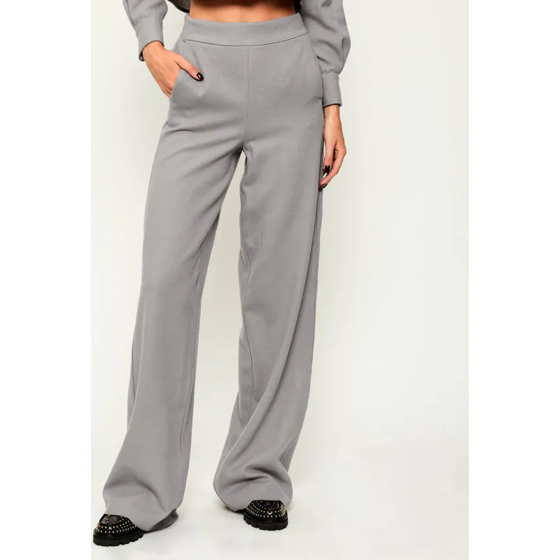 Marella Wełniane spodnie Cirilla flare fit