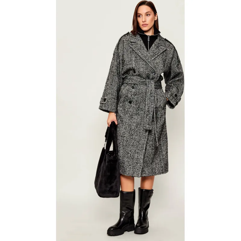 Pinko Wełniany płaszcz