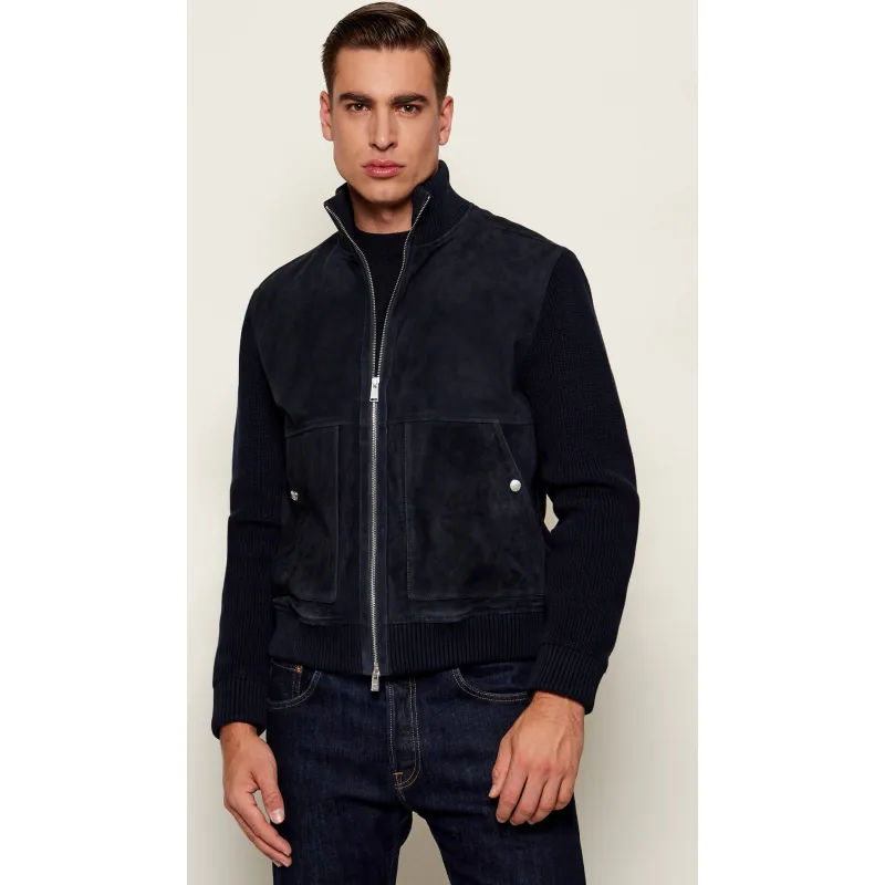 BOSS BLACK Kurtka H-Maparo Regular Fit zamsz