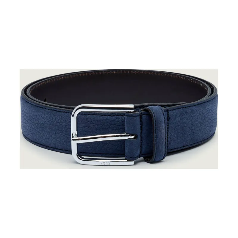 BOSS BLACK Skórzany pasek Madison-B1_NbSt_Sz35