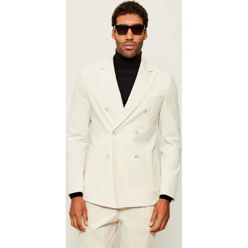 BOSS BLACK Sztruksowa marynarka C-Hanry-DB-Pk-254 | Slim Fit