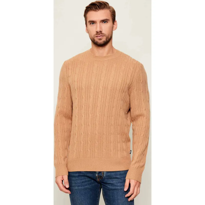 BOSS BLACK Wełniany sweter H-Hetico | Regular Fit | z dodatkiem kaszmiru