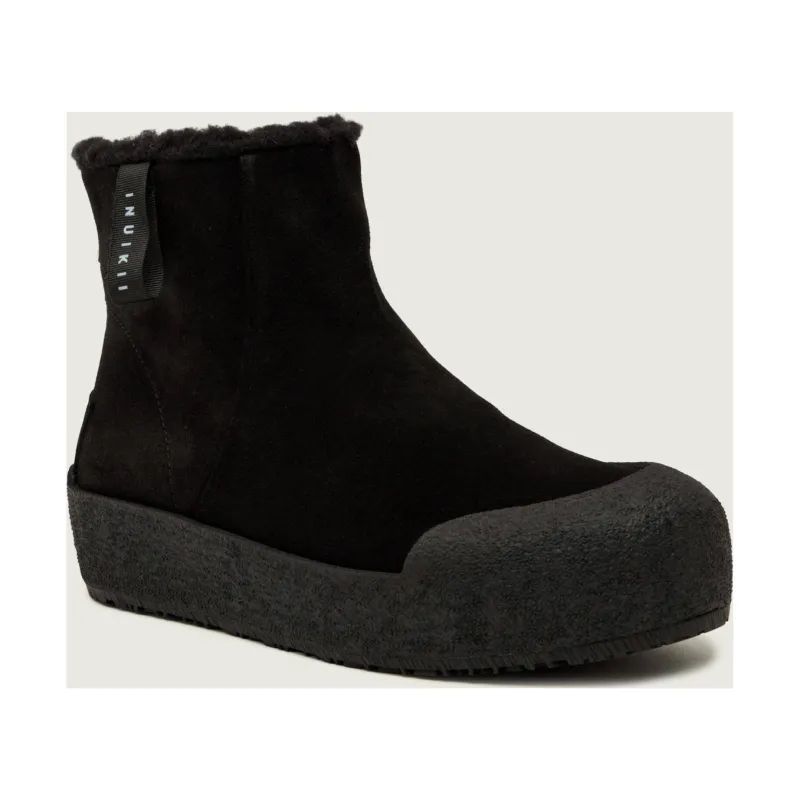 INUIKII Ocieplane botki na platformie CORTINA | shearling | zamsz