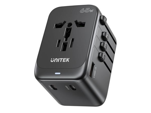 UNITEK Ładowarka podróżna EU/US/UK/AUS PD 65 W P1122ABK01