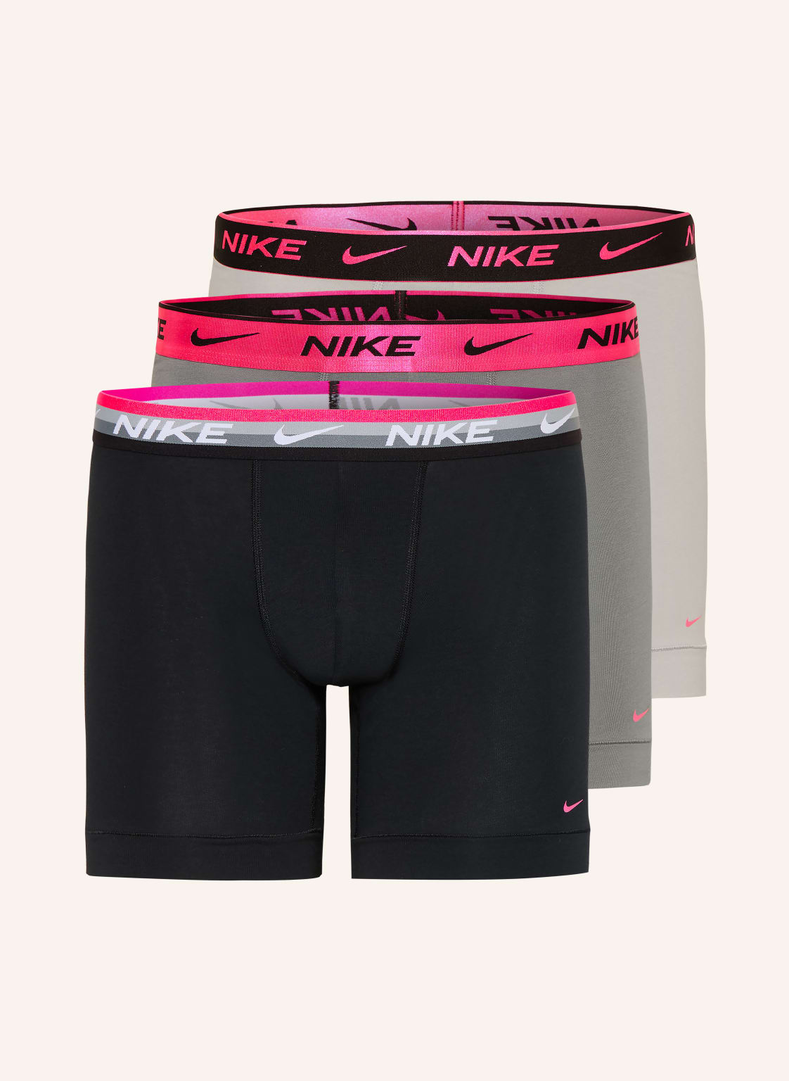 Nike Bokserki Dri-Fit Everyday Cotton Stretch, 3 Szt. grau