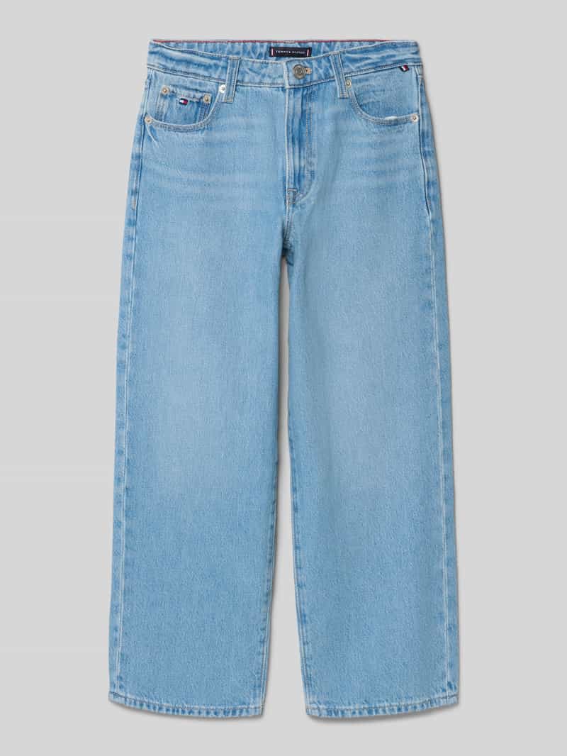 Jeansy o kroju baggy z czystej bawełny