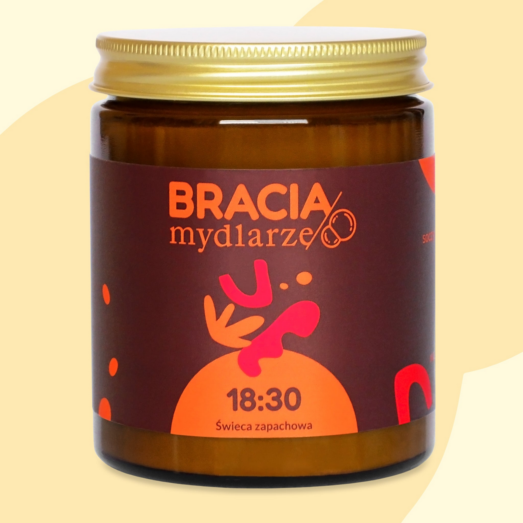 18:30 świeca sojowa 180ml Bracia Mydlarze