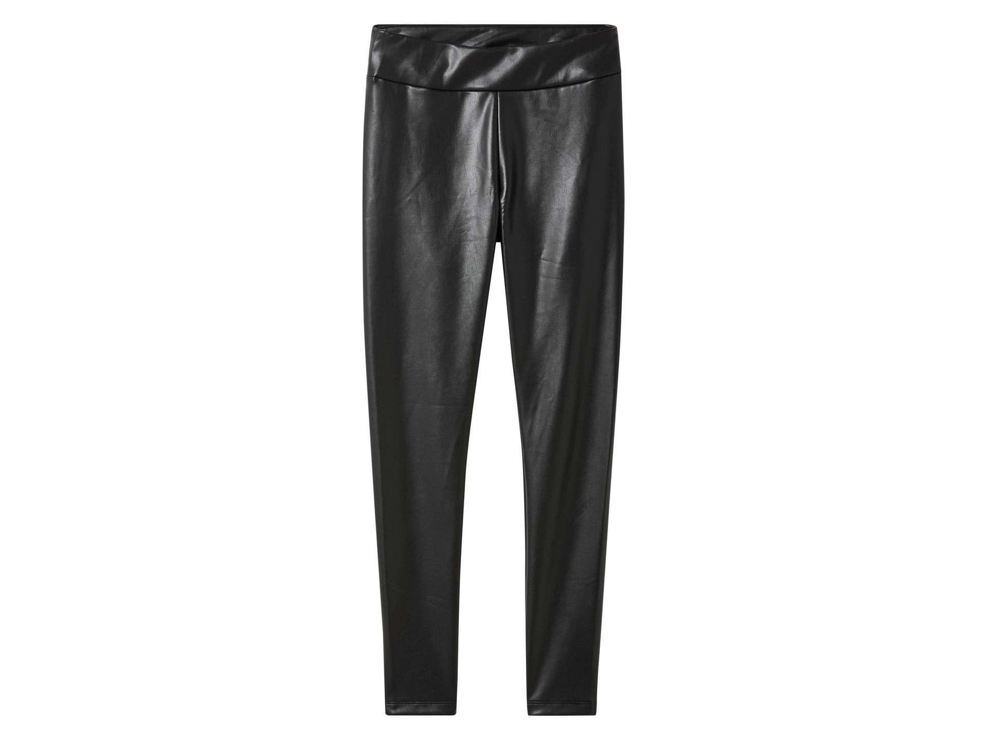 esmara® Legginsy damskie o wyglądzie skóry (Czarny, 44)