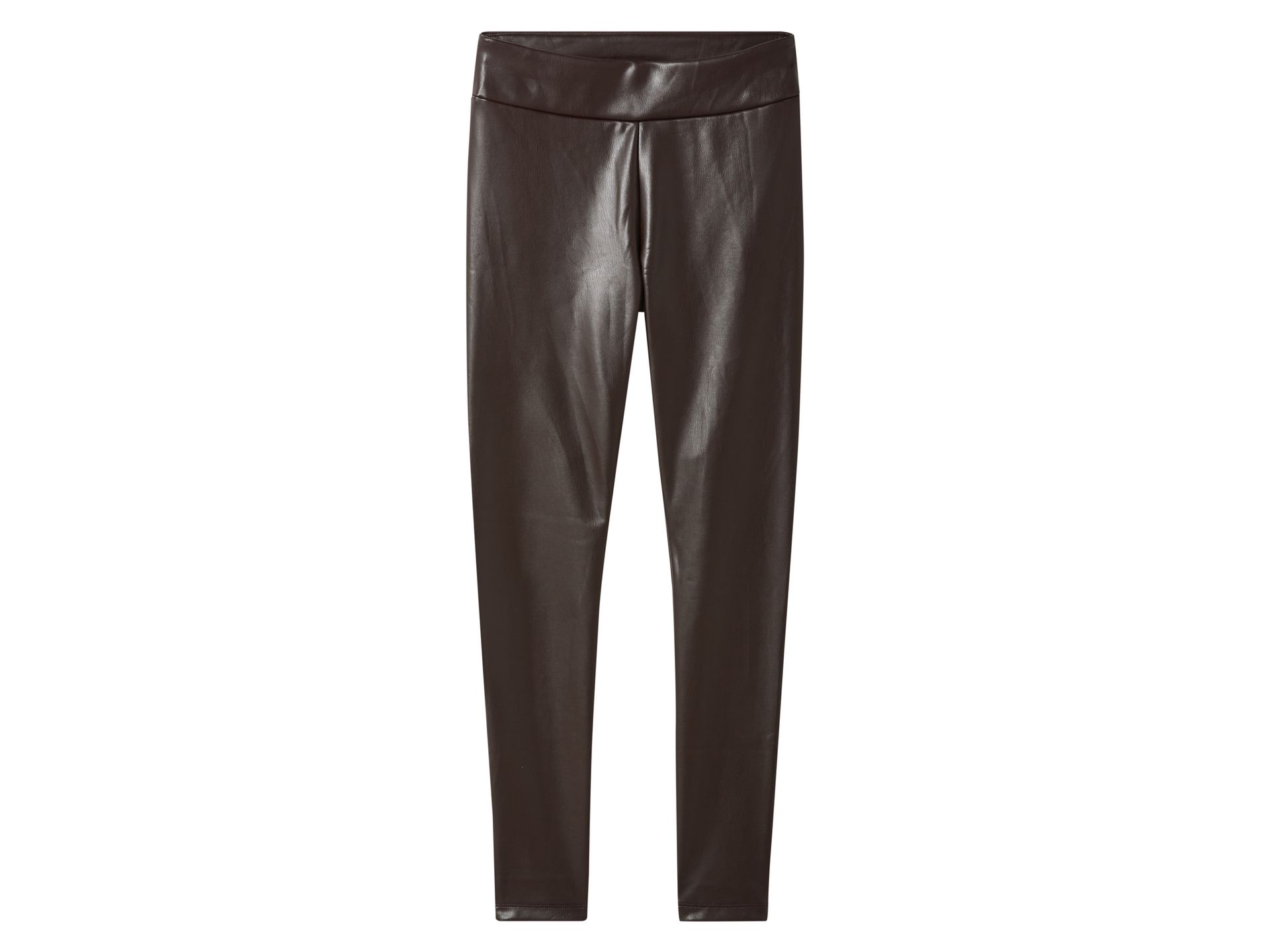 esmara® Legginsy damskie o wyglądzie skóry (Brązowy, 34)