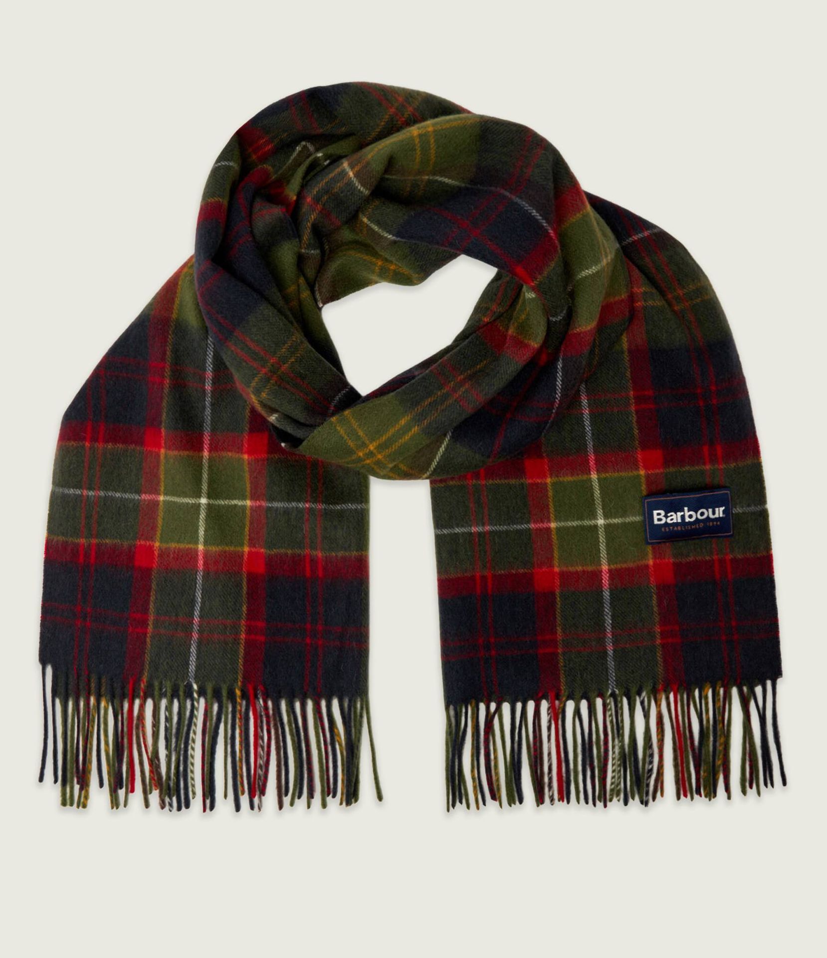 Barbour Wełniany szal Brack