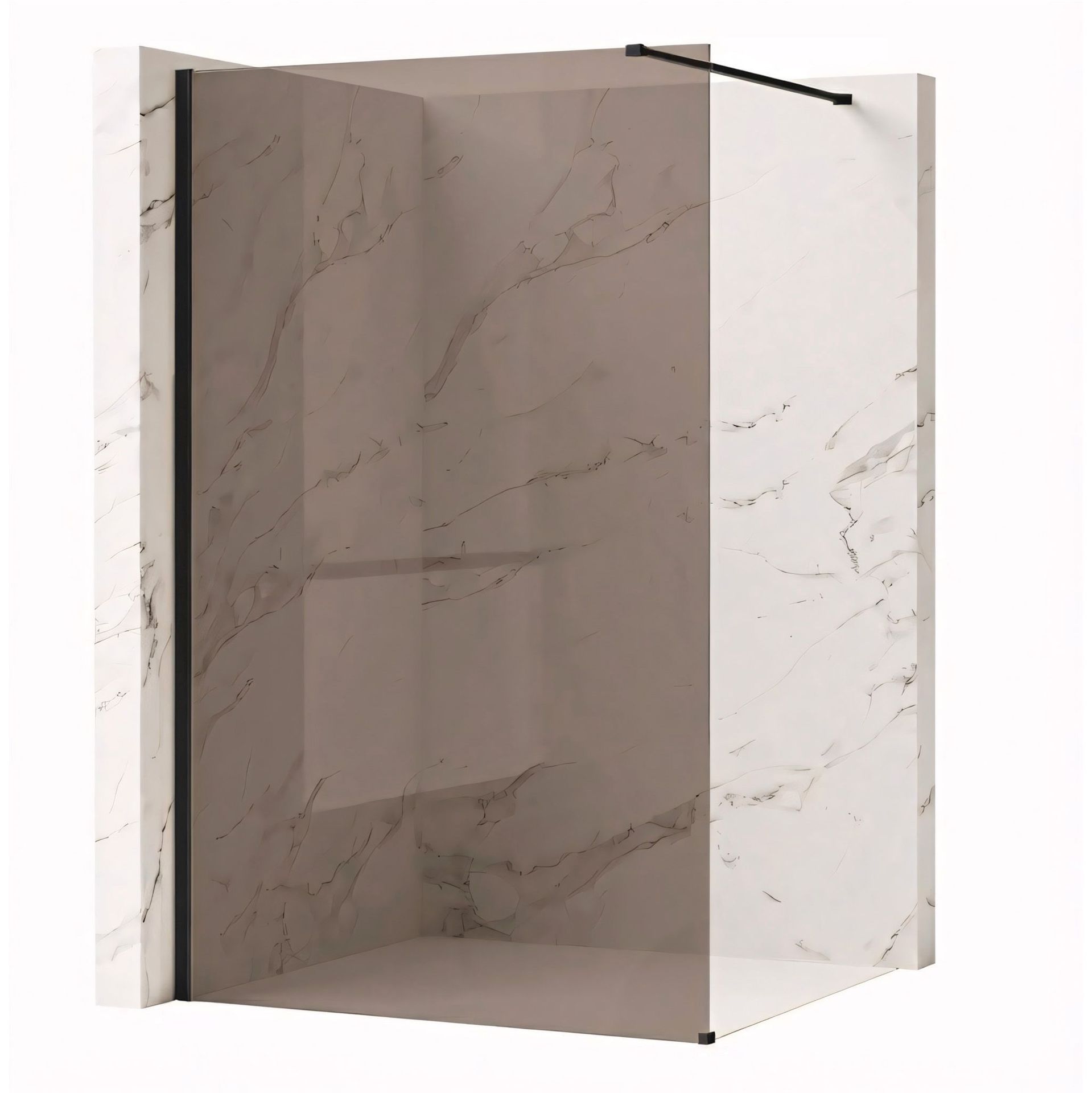 Rea Kabina prysznicowa Walk-In Rea Flexi Brown / Black 110