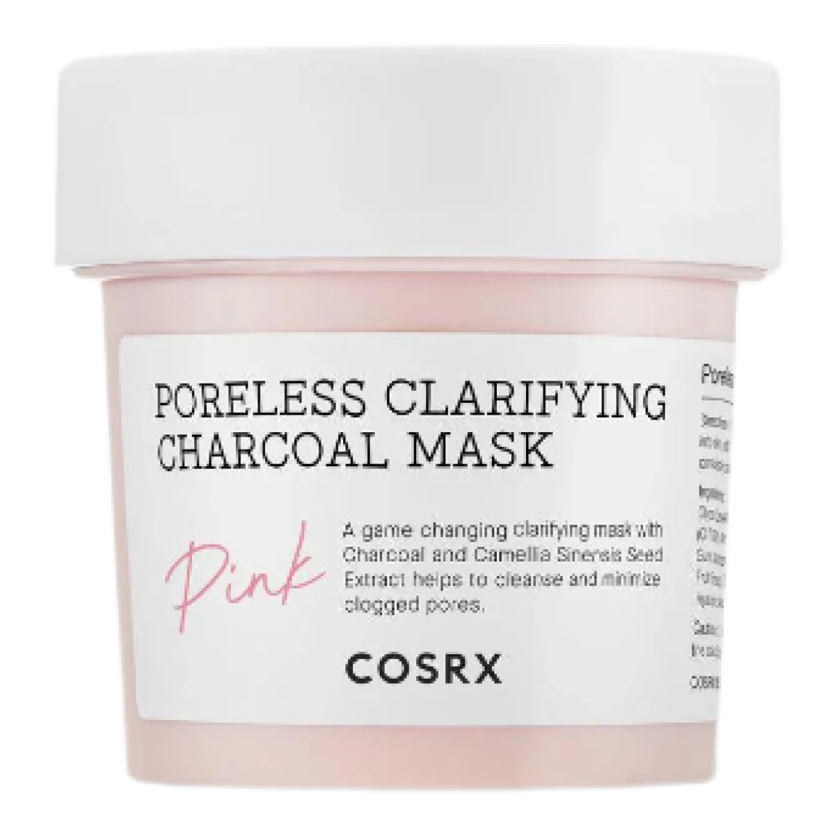 COSRX - Poreless Clarifying Charcoal Mask Pink 110g