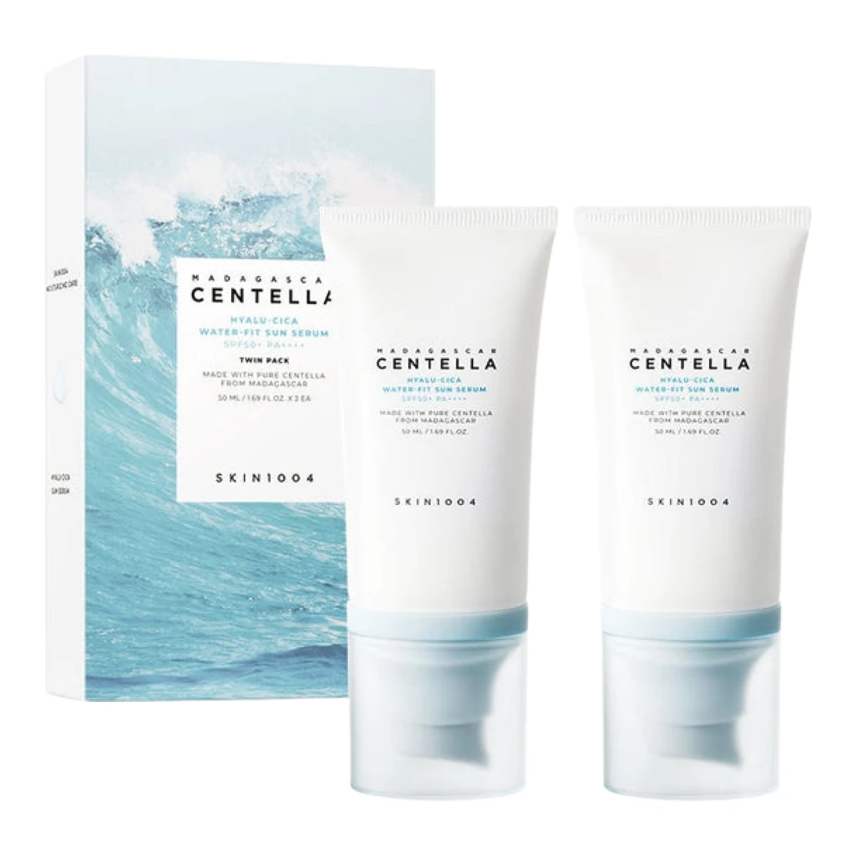 Skin1004 - Madagascar Centella Hyalu-Cica Water-Fit Sun Serum Twin Pack 50mlx2
