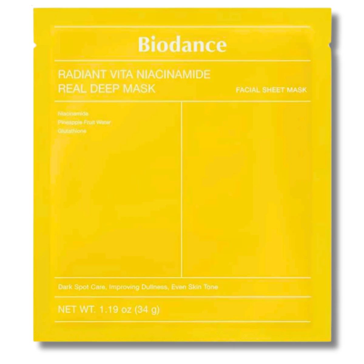 Biodance - Radiant Vita Niacinamide Real Deep Mask 34g