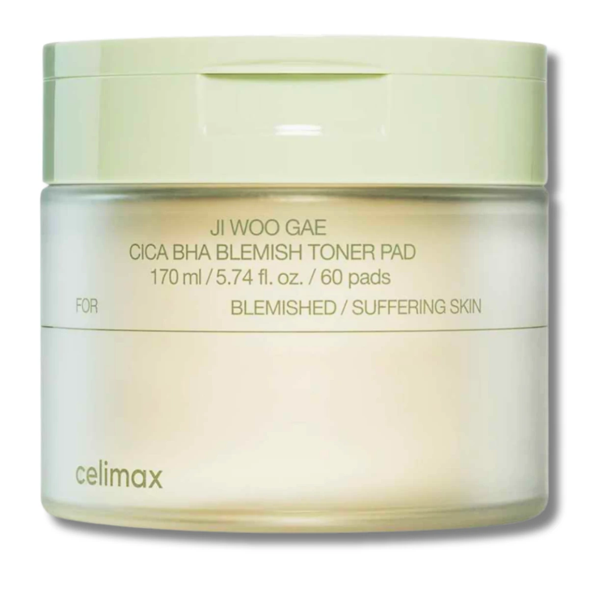 Celimax - Ji Woo Gae Cica BHA Blemish Toner Pad 60pads