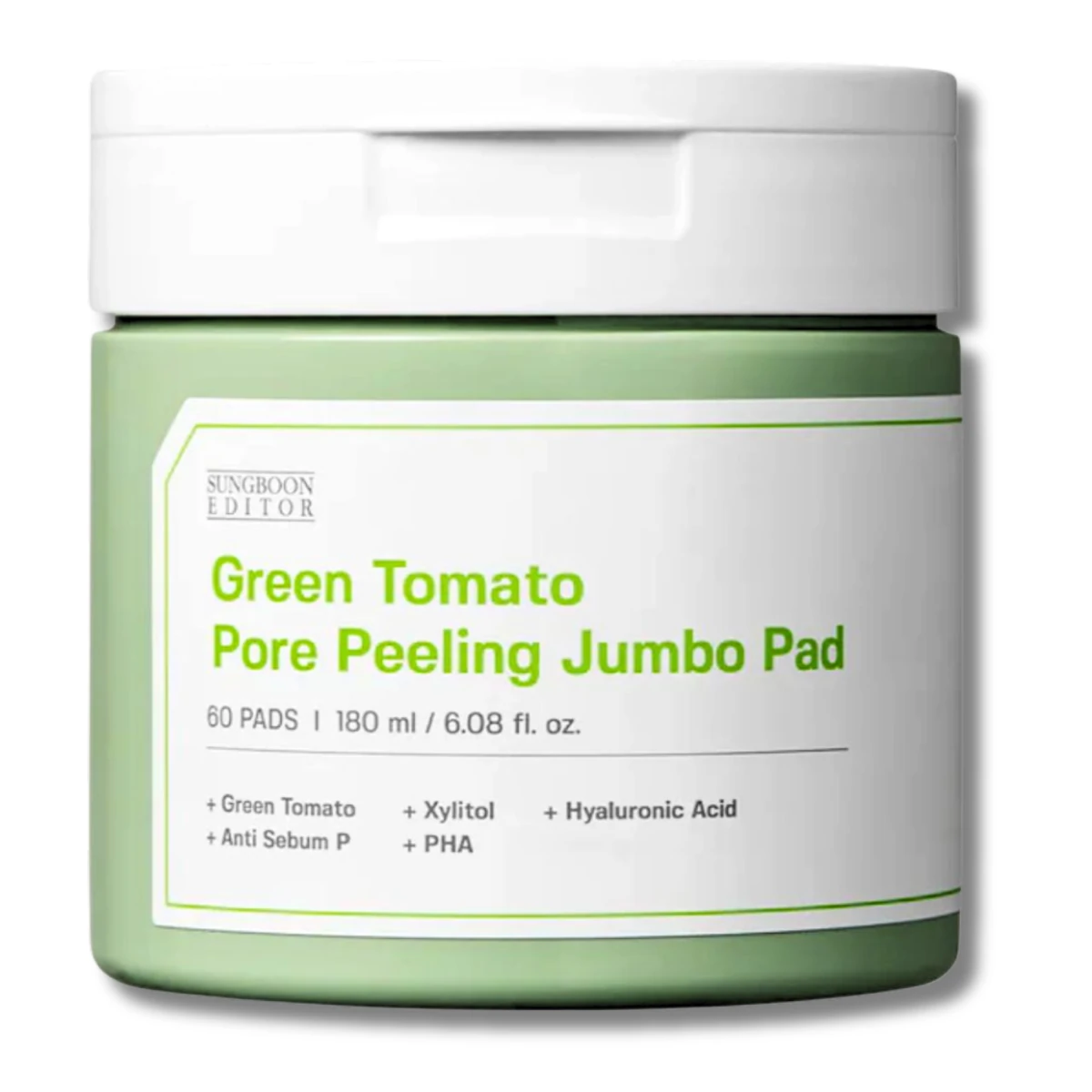 Sungboon Editor - Green Tomato Pore Peeling Jumbo Pad 180ml