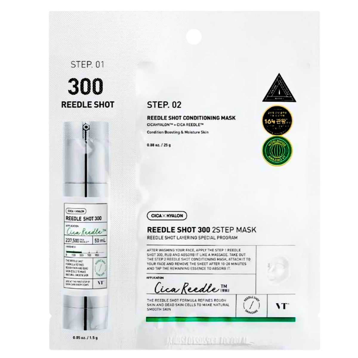 VT Cosmetics - Mild Reedle Shot 300 2-Step Mask