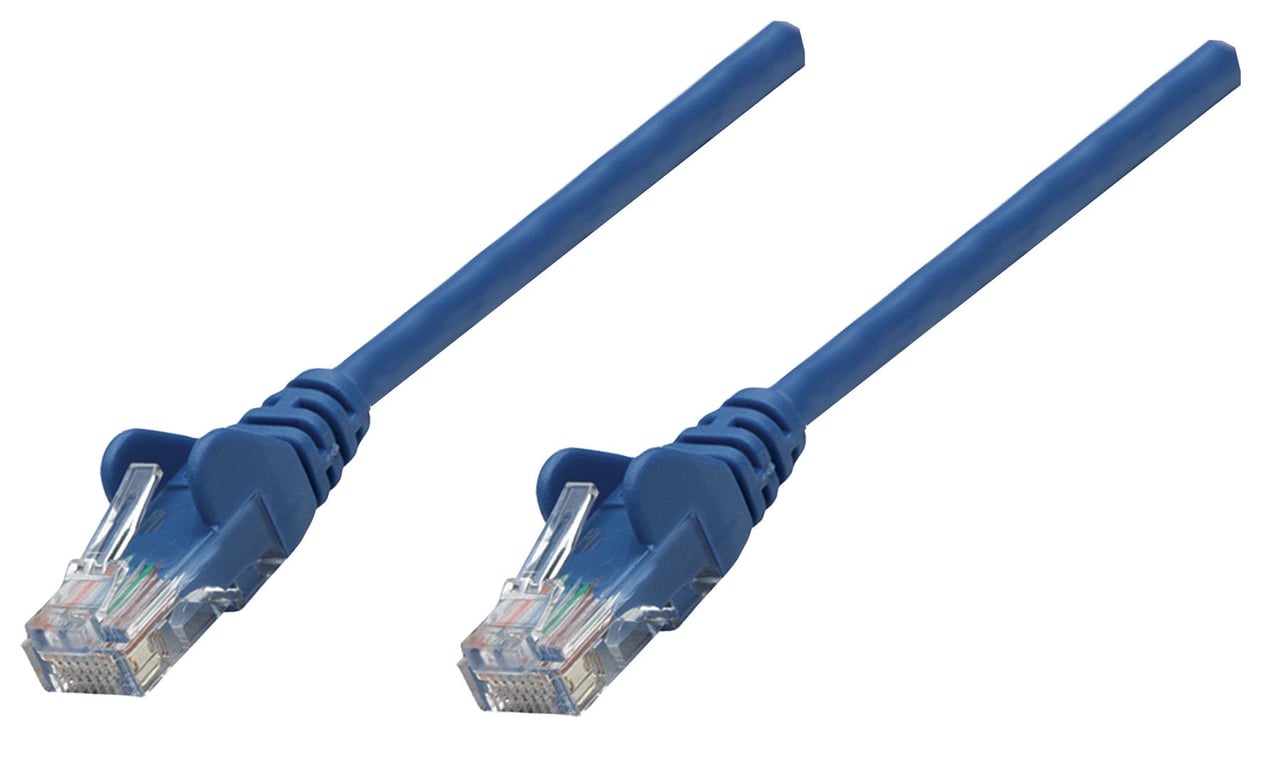 Intellinet Cat6, UTP, 0.25m kabel sieciowy Niebieski 0,25 m U/UTP (UTP) 738910