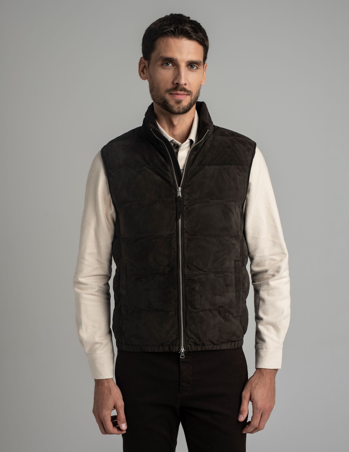 kamizelka calvignano ciemnobrązowa BR2