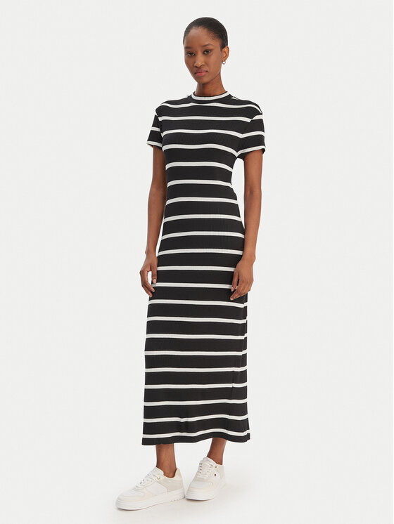 Tommy Hilfiger Sukienka codzienna WW0WW47860 Czarny Slim Fit