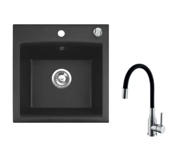 Alveus Mija 10 czarny granitowy + bateria elastyczna 1147565