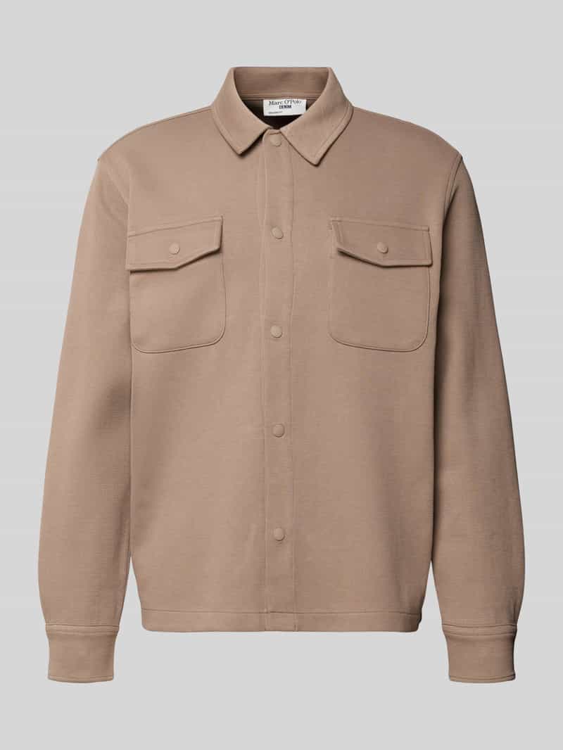 Kurtka koszulowa o kroju relaxed fit z czystej bawełny