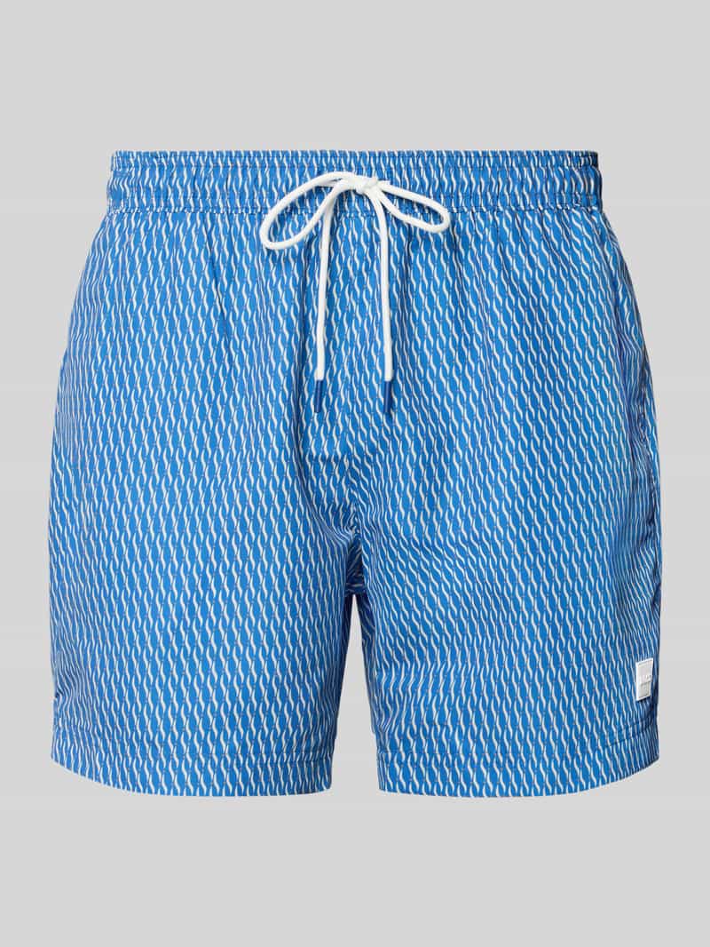 Spodenki kąpielowe ze wzorem na całej powierzchni model ‘VIBE’