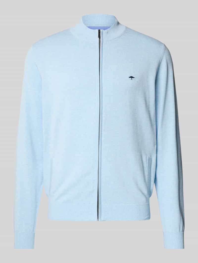 Kurtka z dzianiny z zamkiem błyskawicznym