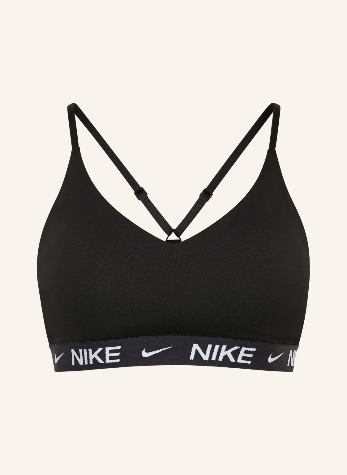 Nike Biustonosz Sportowy Indy schwarz