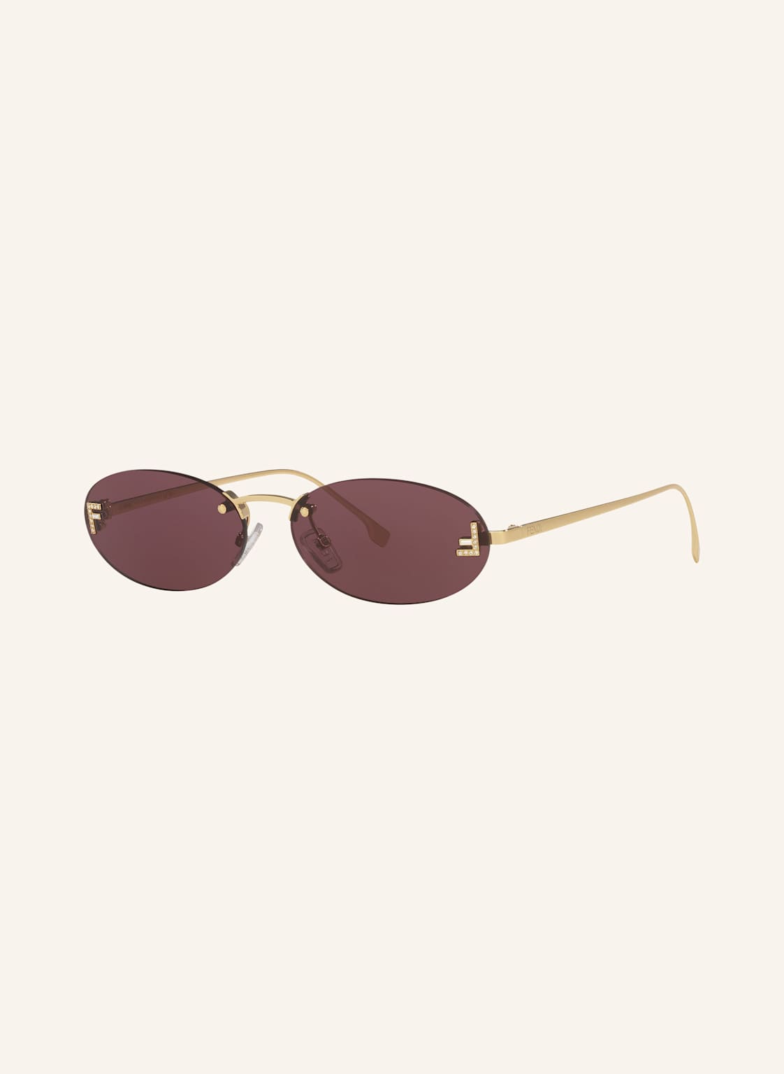 Fendi Okulary Przeciwsłoneczne fn000647 gold