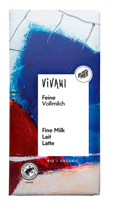 Vivani Czekolada mleczna 80 g Bio - słodycze lub przekąska