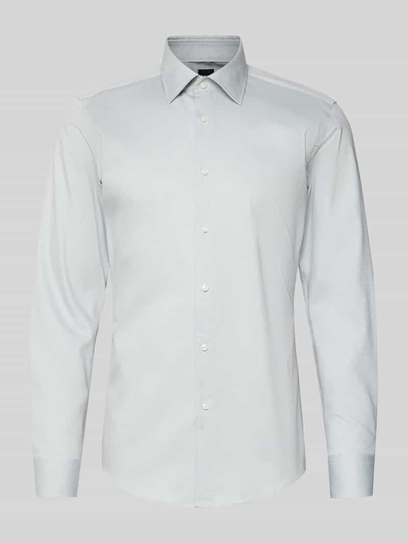 Koszula biznesowa o kroju slim fit z mieszanki bawełny model ‘HANK’