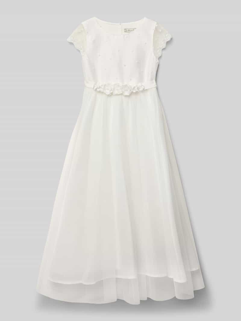 Długa sukienka z okrągłym dekoltem