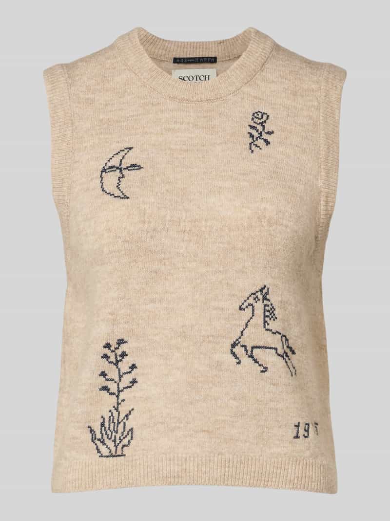 Bezrękawnik z haftami