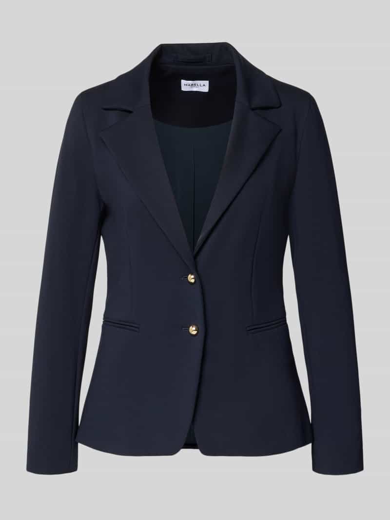 Żakiet o kroju slim fit z mieszanki wiskozy model ‘Ritmo’