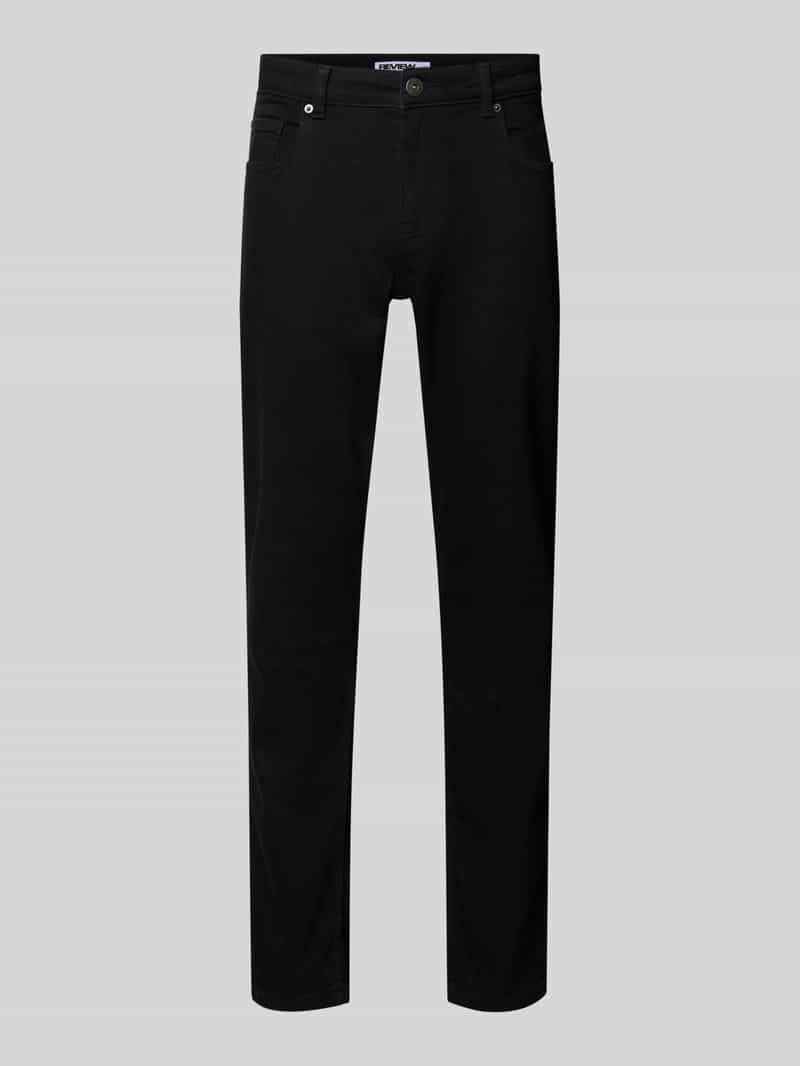 Jeansy o kroju slim fit z klasycznymi 5 kieszeniami