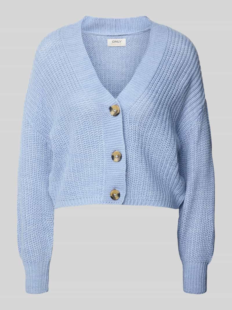 Kurtka z dzianiny o kroju regular fit z jednorzędową listwą guzikową model ‘CAROLSPRING’