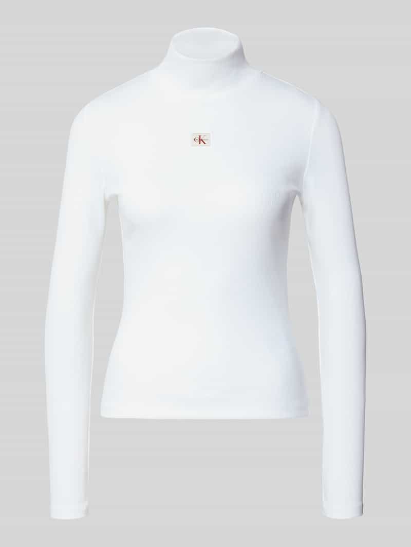 Bluzka z długim rękawem i detalem z logo